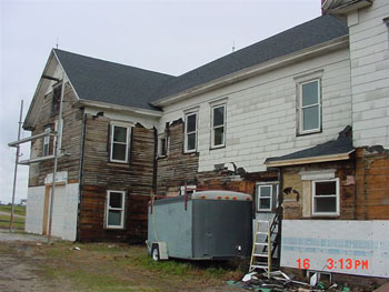 Asbestos siding gone bad
