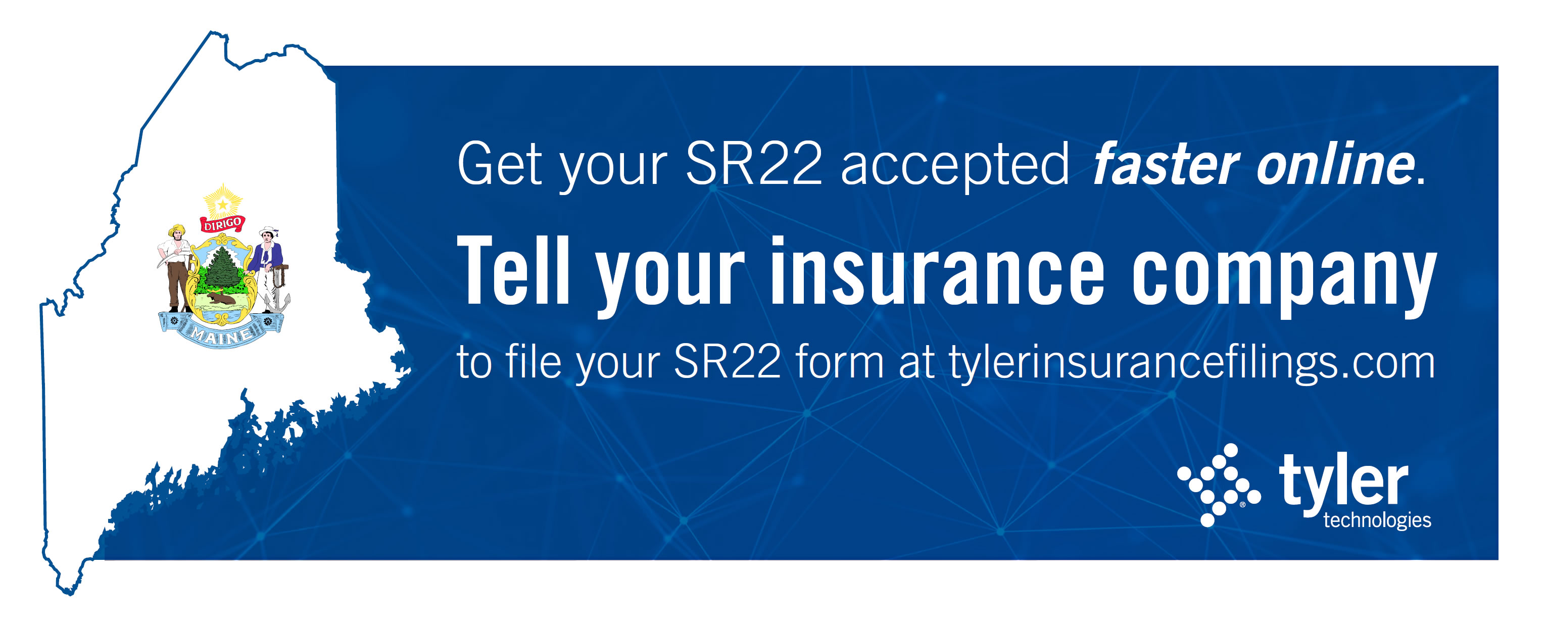 Get your SR22 accepted faster online. Tell your insurance company to file your SR22 form at tylerinsurancefilings.com